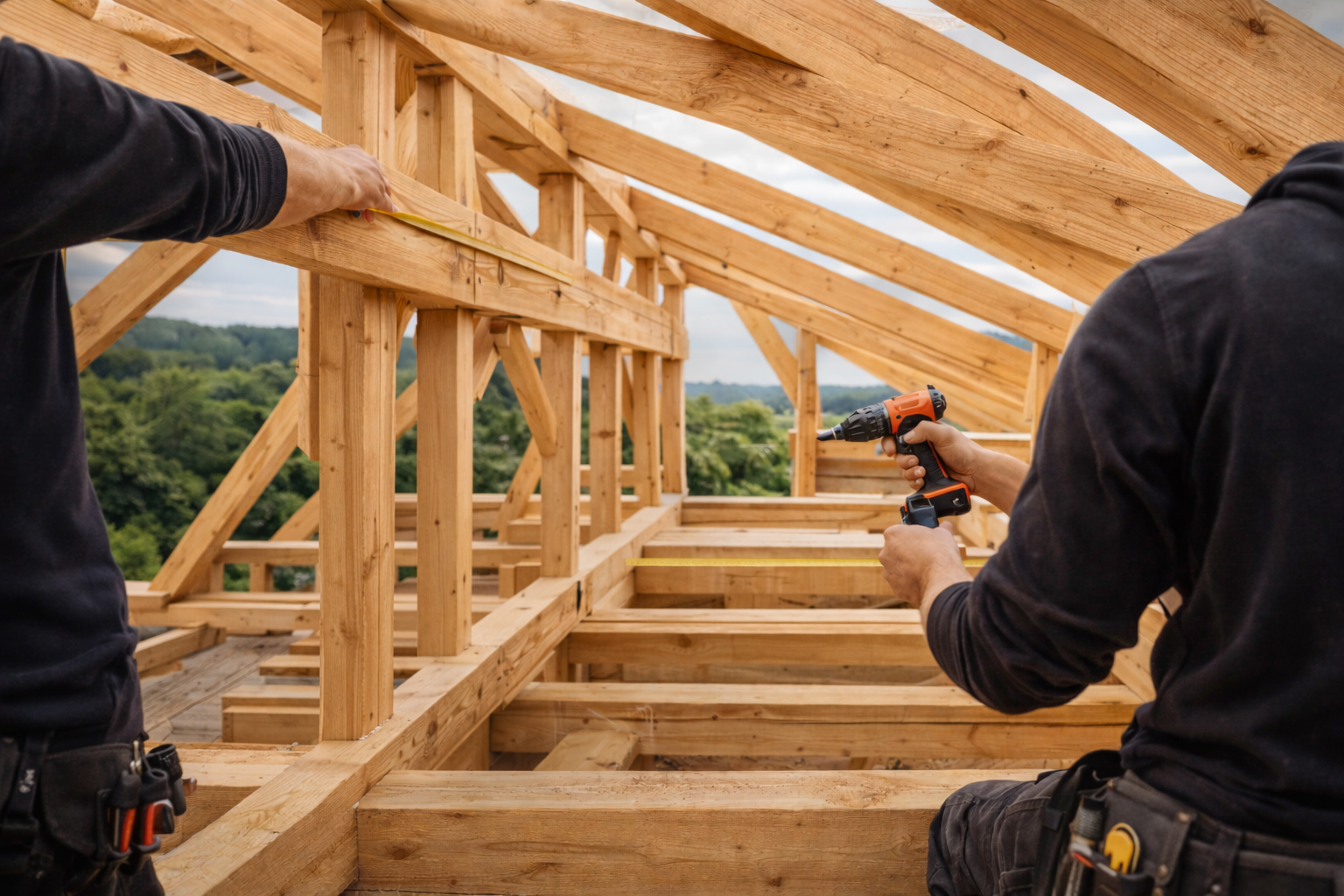 Charpente - GMTOITURES - Toiture Belgique